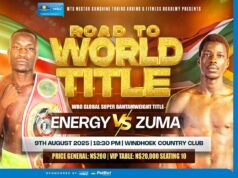 NAMIBIA HOSTS WBO GLOBAL TITLE FIGHT TONIGHT