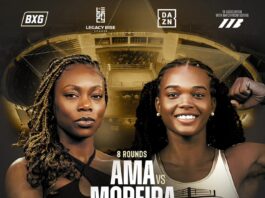 IVANUSA MOREIRA TO CHALLENGE GHANA’S SEDEM AMA FOR HER WBA AFRICA SUPER WELTER TITLE IN ACCRA
