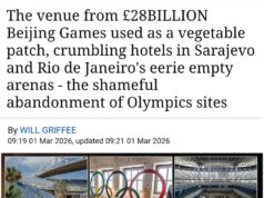 HEAVY FINANCIAL BURDEN OF HOSTING THE OLYMPIC GAMES WITHOUT ANY GAIN AND DECAY OF UNUSED VENUES SCARE BIDDING CITIES