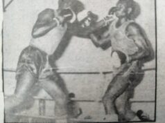 1985: OLYMPIC CHAMP WANGILA OUTPOINTS KEN MUNIKAH IN AFRICA’S OLDEST BOXING LEAGUE, IT’S 45 YEARS NOW