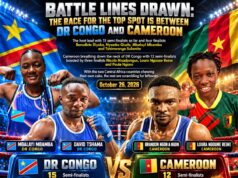 BATTLE LINES DRAWN: THE RACE FOR THE TOP SPOT IS BETWEEN DR CONGO AND CAMEROON